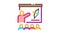 Archery Lesson Education Icon Animation