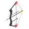 Archery sport icon, isometric style