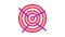 Archery Target With Arrows Icon Animation