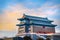 The Archery Tower of Qianmen or Zhengyangmen Gate at Tiananmen Square in Beijing, China