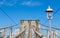 Arches of Brooklyn Bridge in NYC