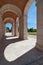 Arches and columns in Aranjuez, Spain