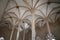 Arches and columns inside Palma de Mallorca historical fishmarket