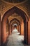 Arches in the courtyard of the Imamzadeh mausoleum