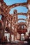 Arches of the destroyed ceiling of the convent of San agustin in Belchite