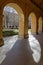 Arches and gardens of the Museum of Fine Arts of Lyon