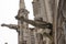 Arches and gargoyle of notre dame paris france