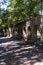 Arches in the Grounds of the Mon Repose Palace in Corfu Greece