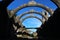 The arches of Igrexa de Santa Marina Dozo Church in Cambados Spain