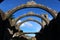 The arches of Igrexa de Santa Marina Dozo Church in Cambados Spain