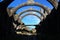 The arches of Igrexa de Santa Marina Dozo Church in Cambados Spain