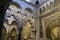 Arches and islamic carved decoration and arches in the Mosqueâ€“Cathedral of Cordoba