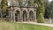 Arches made of sandstone in a garden