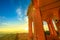 Arches of Madonna di San Luca sunset