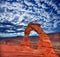 Arches National Park in desert Moab Utah USA