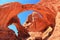 Arches National Park, Double Arch in the Windows Section, Southwest Desert, Utah