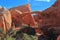 Arches National Park, Double-O-Arch Hidden among the Sandstone Fins of Devils Garden, Southwest Desert, Utah, USA