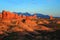 Arches National Park, Southwest Desert Landscape at Garden of Eden in Evening Light, Utah, USA