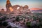 Arches National Park - Turret Arch at sunrise