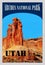 Arches National Park, Utah, Travel Poster