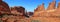 Arches national park .View from Park Avenue over look.