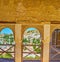 The arches of Partal palace portico, Alhambra, Granada, Spain