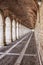 Arches and passageway at the Palacio Real Aranjuez, Spain