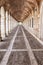 Arches and passageway at the Palacio Real Aranjuez, Spain