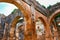 Arches in a Ruined Mosque at Chellah in Rabat Morocco