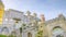 The Arches Yard, chapel and clock tower of Pena National Palace, Sintra, Portugal.