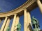 Arching Edge Of The Heroes Square in Budapest