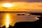 Archipelago of Dalmatia sunset view