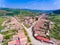 Archita Saxon Village Transylvania Romania aerial view