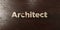 Architect - grungy wooden headline on Maple - 3D rendered royalty free stock image