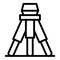 Architect tripod icon, outline style