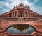 Architectural beauty of Humayun tomb with a reflection