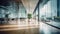 architectural blurred commercial office interior