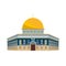 Architectural building. Architecture, monuments, landmark. Mosque: Dome of Church - Jerusalem.