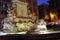 Architectural close up of the Fountain of the Pantheon