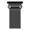 Architectural column icon, simple style.