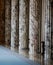Architectural columns inside a classical style building
