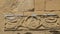 Architectural decoration angels with cross on Jvari Monastery wall, Mtskheta