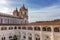 Architectural detail Catholic monastery Alcobaca.