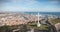 Architectural detail of the cross of Mont Saint Clair overlooking the town of Sete