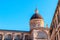 Architectural detail of dome of cathedral in old town Dubrovnik