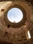 Architectural detail, dome and sky view in Croatia