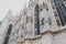 architectural detail of the Duomo Cathedral in Milan city centre