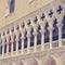 Architectural detail of the facade of Palazzo Ducale