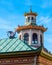 Architectural detail of the historical pavilion in Chinese style