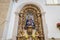 Architectural detail of the interior of the Chapel of the Lord of the Mareantes in Esposende, Portugal